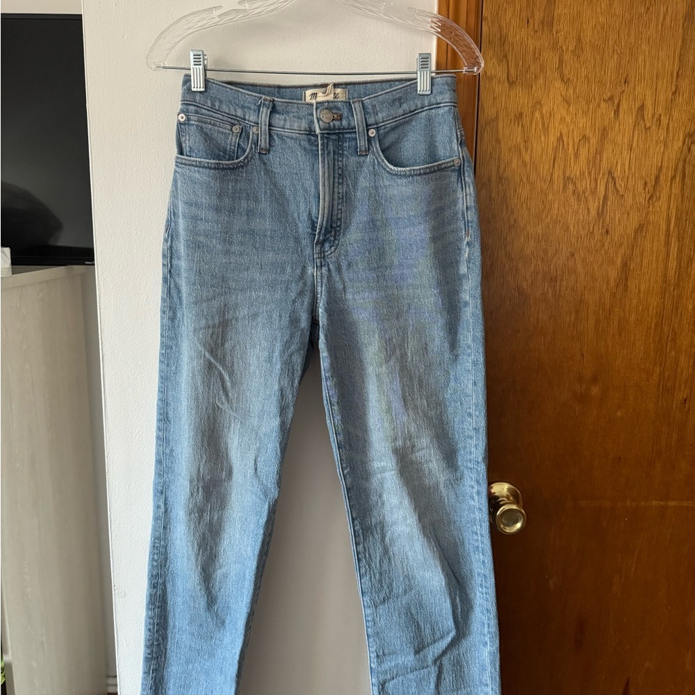 Madewell Blue Straight Leg Jeans